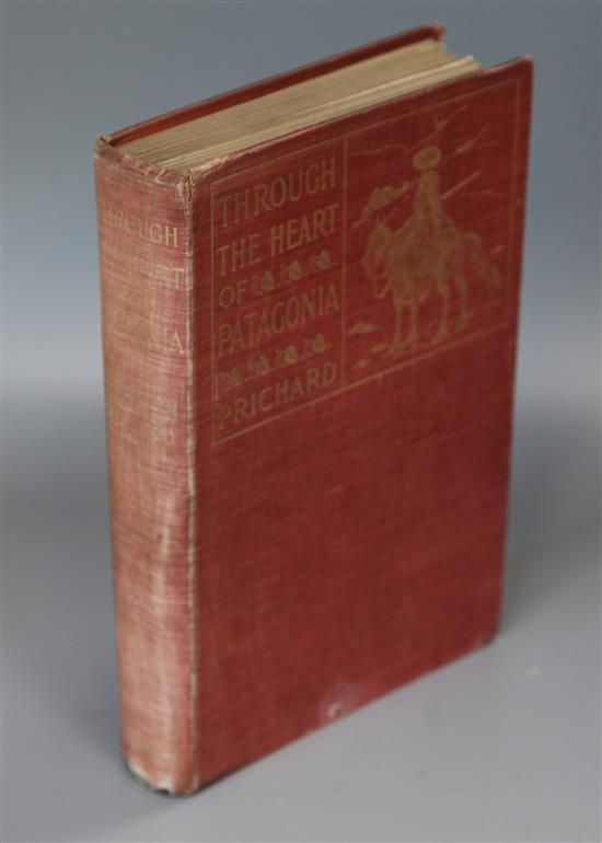 Prichard, Hesketh - Through The Heart of Patagonia, 1st edition, quarto, cloth, with 3 folded maps, London 1902